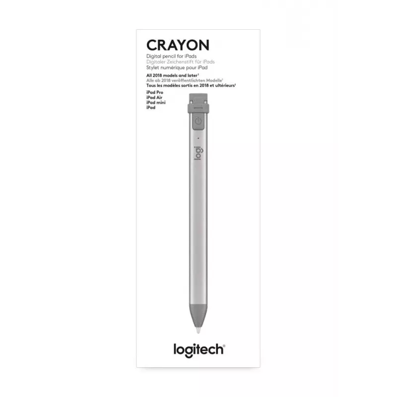 Logitech Crayon - Digital Stylus for Apple iPad- lightning- Grey