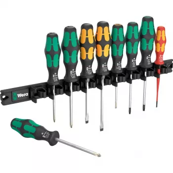 Wera 9650 magnetic rail Kraftform screwdriver set, 9 pieces (05051012001)
