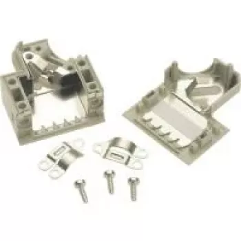 Harting D-SUB Enclosure Number of Poles: 9 Plastic 45 ° Grey 09 67 009 0573 1 pc(s) (09 67 009 0573)