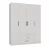 Topeshop ROMANA 160 BIEL KPLB bedroom wardrobe/closet 11 shelves 4 door(s) White