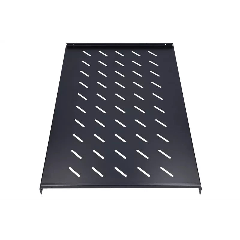 Extralink EX.8642 Fixed Rack Shelf 1U 750mm Black for 1000mm Depth Cabinets