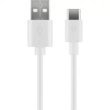 Wentronic 59130 2m USB A USB C male male White USB Cable (59130)