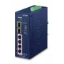 PLANET IGS-624HPT network switch Unmanaged Gigabit Ethernet (10/100/1000) Power over Ethernet (PoE) Blue
