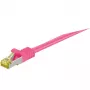 Networking Cable Goobay 91587 Magenta 1m Cat7 S/FTP