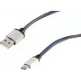 USB cable S/CONN 14-50030 USB 2.0 2 m USB A USB C Blue