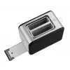 Toaster TE2052 Stainless Steel black