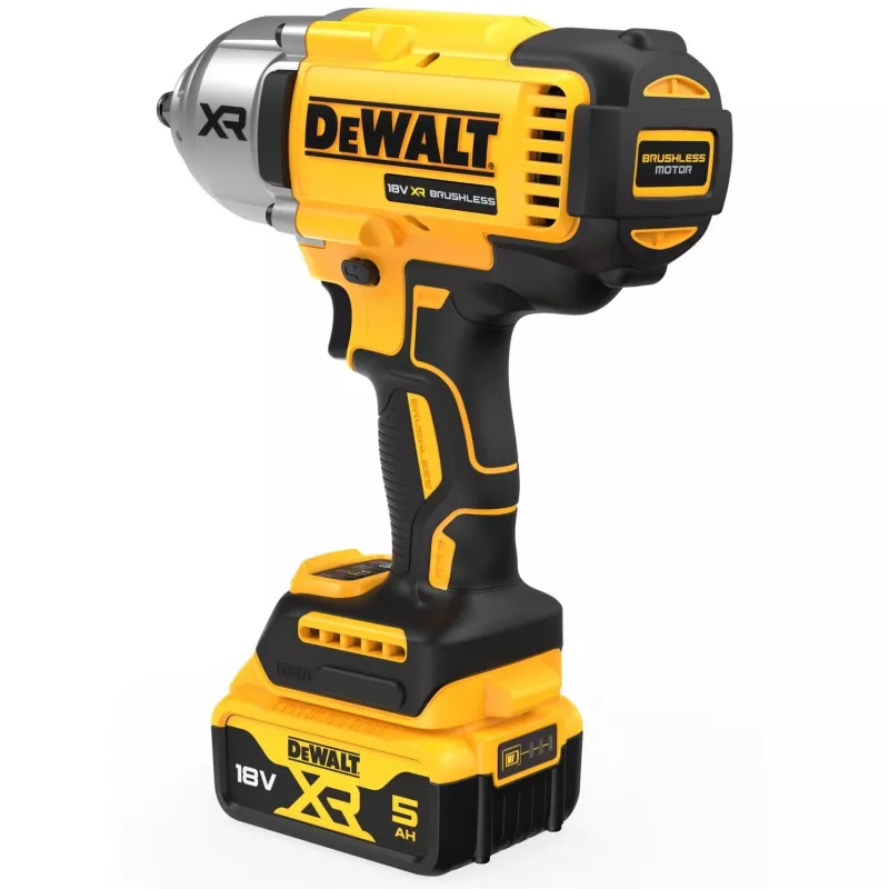 Impact wrench DeWALT DCF900P2T-QW 1/2 inch brushless 18 V, 1898 N·m, 5 Ah battery, 2 batteries, charger, case
