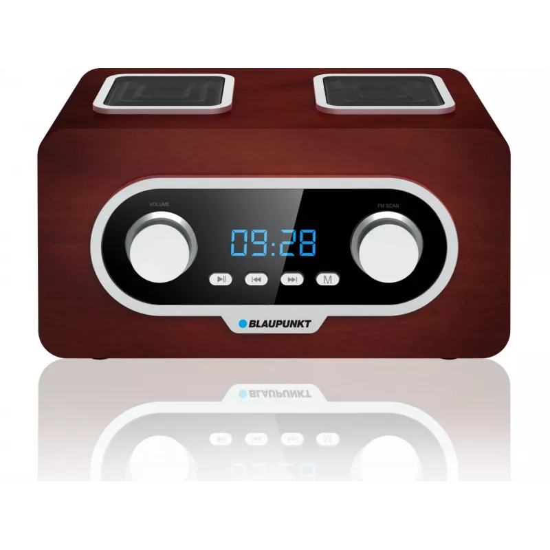 Portable radio BLAUPUNKT PP5.2BR — FM portable radio, 60 presets, USB/MP3, AUX, rechargeable battery 1000 mAh, 3 W RMS, bronze