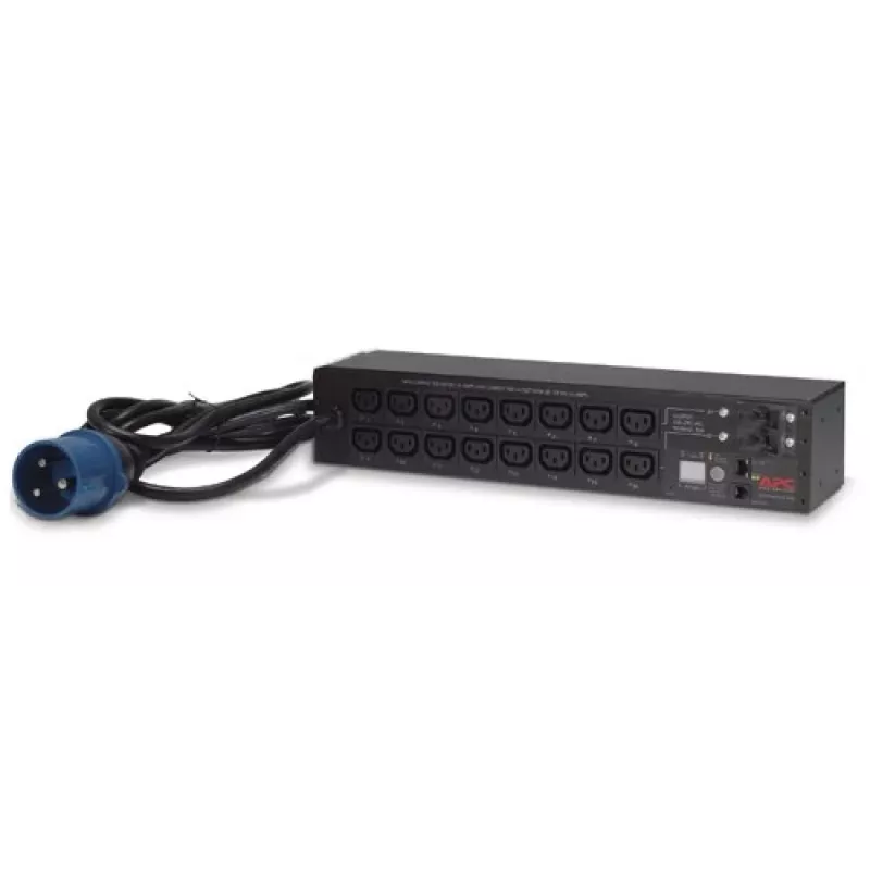 Power distribution unit APC AP7922B — 16 C13 outlets, Metered & Switched PDU, 2U, 200–230 V, 32 A, 3.05 m cable, Black