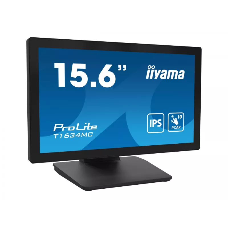 iiyama ProLite T1634MC-B1S computer monitor 39.6 cm (15.6 inch) 1920 x 1080 pixels Full HD LED Touchscreen Black