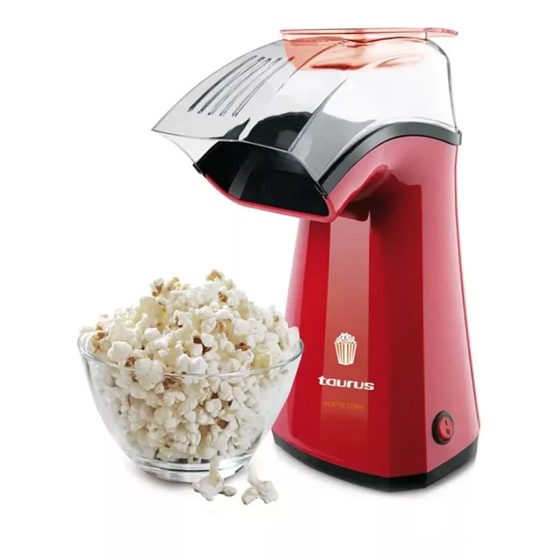 Popcorn popper Taurus 968375000 S7600343 — 1100 W, transparent lid, 3 min prep