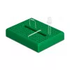 Breadboard DELOCK 18321 — solderless prototyping board, plastic, 36×46×10 mm, green