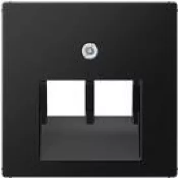 Wall plate/switch cover Jung A569-2BFPLUASWM, plastic, screwless, 1 pc