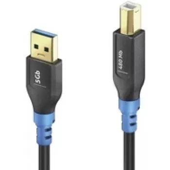 USB cable PureLink FI-U200-030 3 m USB A USB B Black Blue