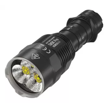 Hand flashlight Nitecore TM9K PRO — 9900 lm, USB-rechargeable, IP68, 133 mm, 227 g, aluminium, black