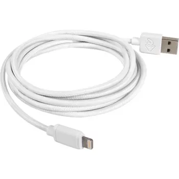 USB 2.0 Adapter Cable, USB-A Plug > Lightning Plug (White, 2,0 Meter)