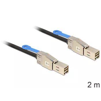 DeLOCK 83395 Serial Attached SCSI (SAS) cable 2 m Black