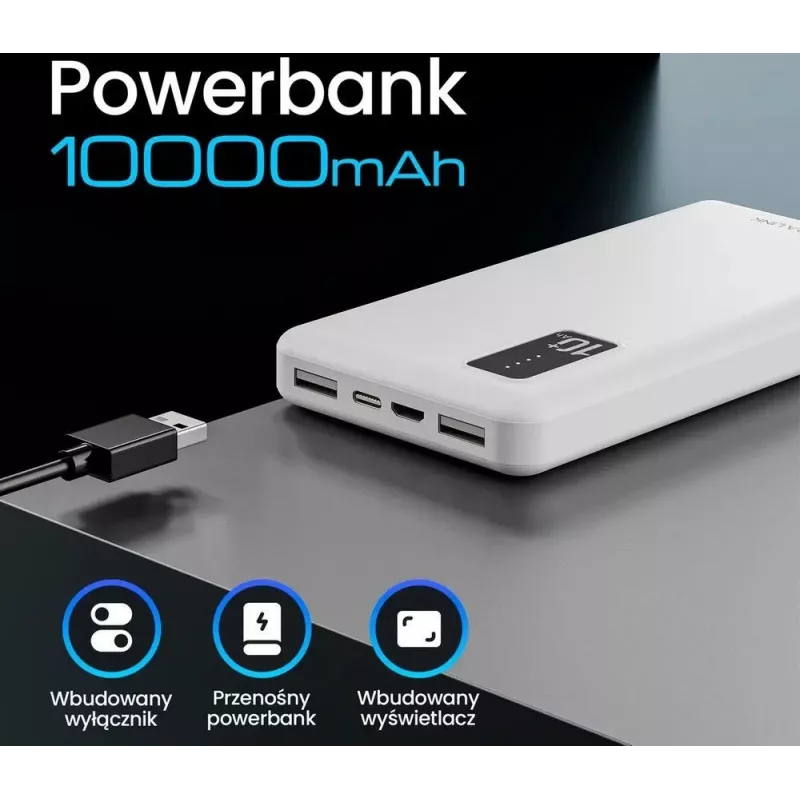 Portable Power Bank Extralink EPB-098W 10000mAh