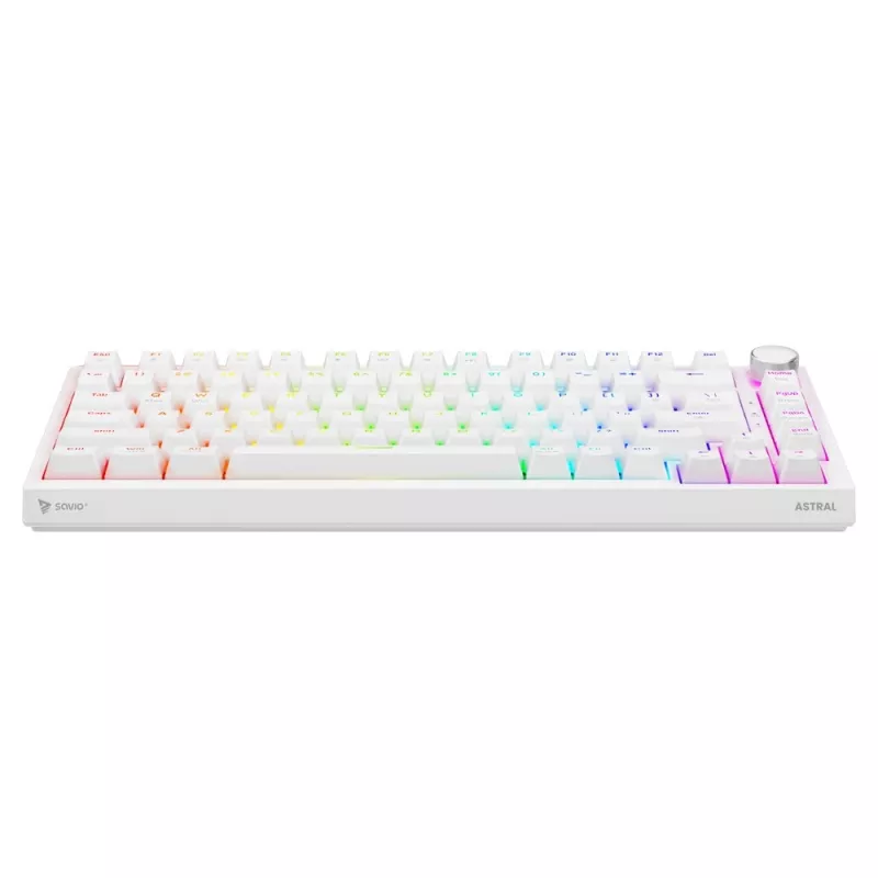 Savio ASTRAL WHITE JADE keyboard Gaming USB QWERTY US International
