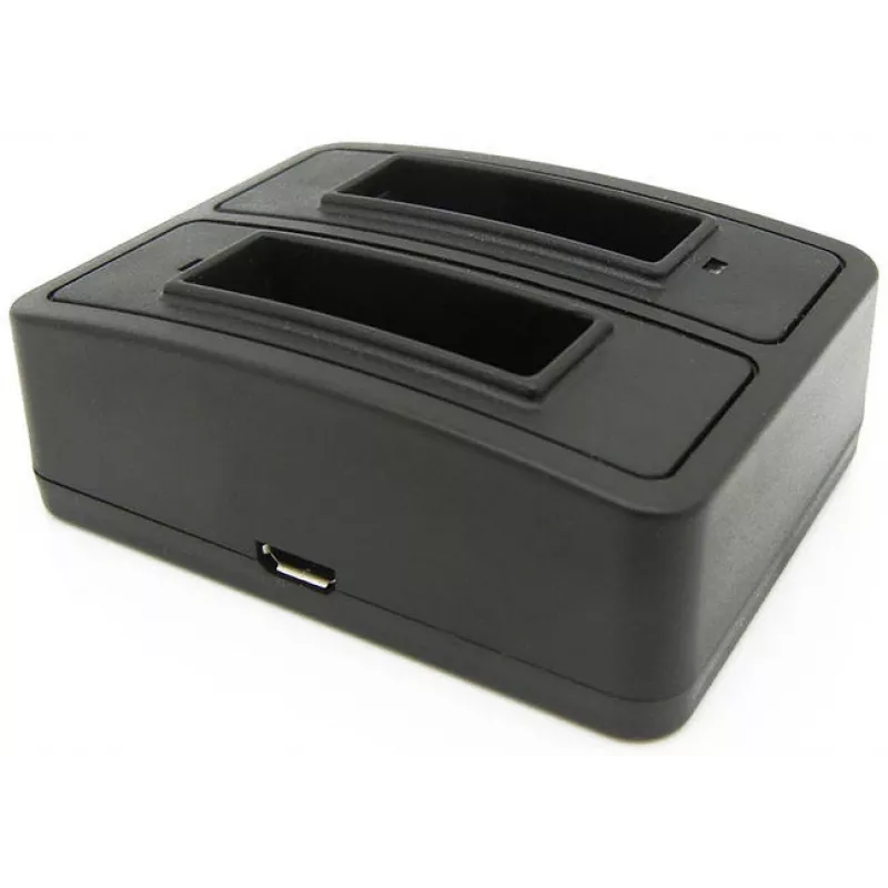 Battery Charging Station GoXtreme Dual Vision 4K – dual-bay charger for action camera batteries, model 01492