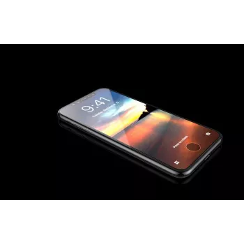 Tempered Glass Screen Protector Devia Van Entire View for iPhone XR 6.1 inch — black