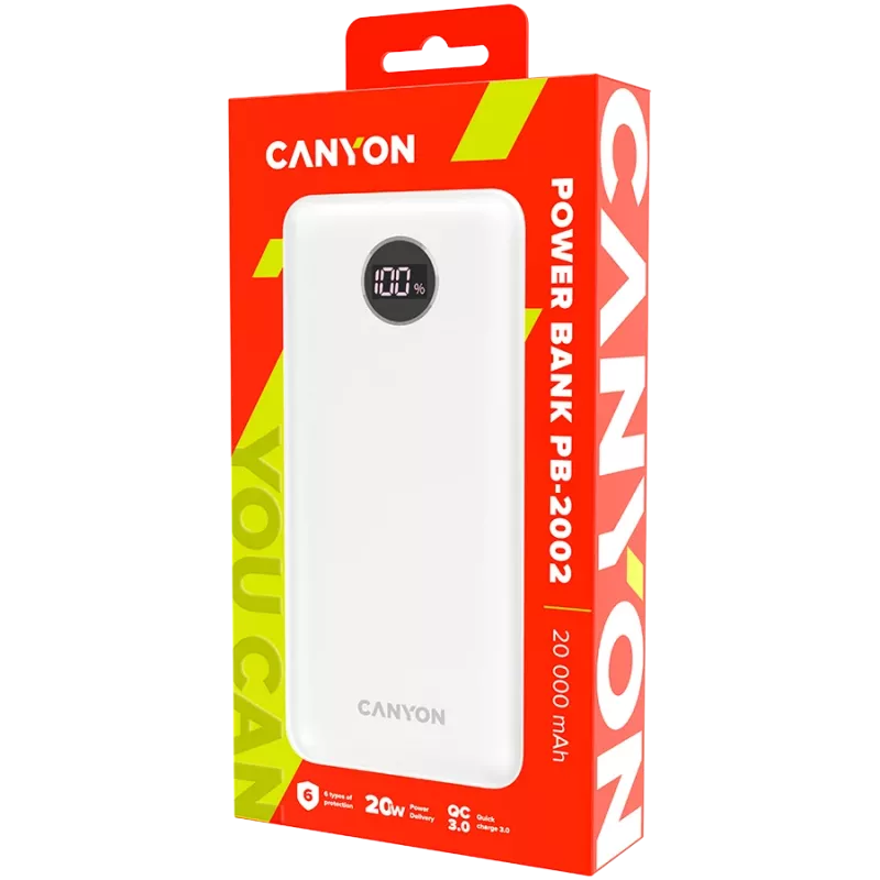 Portable Charger Canyon PB-2002 20000 mAh