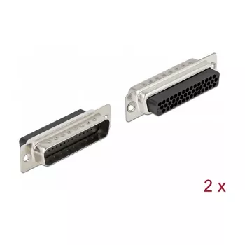 Wire Connector DeLOCK 66714 D-Sub HD 44 Pin Black Silver