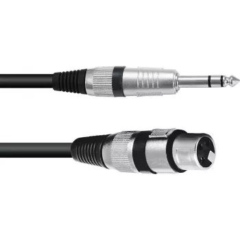 XLR to 6.3mm Adapter Cable Omnitronic 30225180 — 1x XLR Female to 1x 6.3 mm Jack, 0.9 m