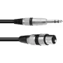 XLR to 6.3mm Adapter Cable Omnitronic 30225180 — 1x XLR Female to 1x 6.3 mm Jack, 0.9 m