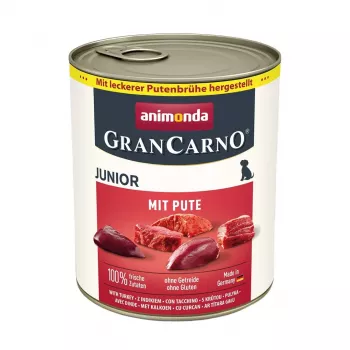 Wet dog food animonda GranCarno Junior — Turkey 800 g, grain-free puppy complete meal