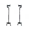 Quad cane mobility aid, four-point walking cane