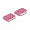 DeLOCK Optical Fiber Coupler HD LC Hexaplex female to LC Hexaplex female violet
