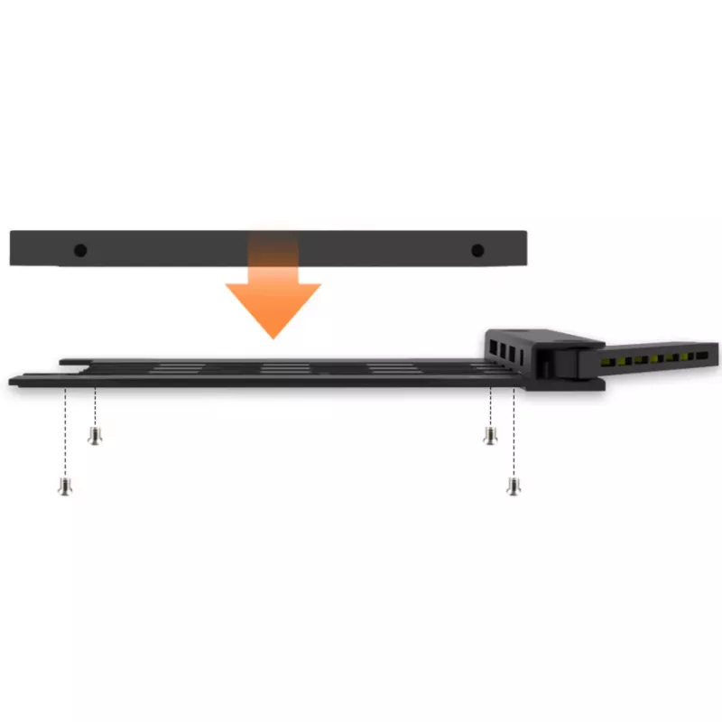 External drive tray for IcyBox MB038 series – model MB038TP-B, black, compatible with MB038