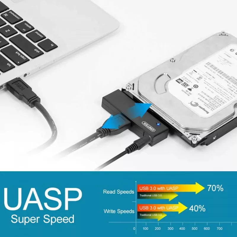 Interface card Unitek Y-1039, USB cable included, 5 Gbit/s, black, plug-and-play