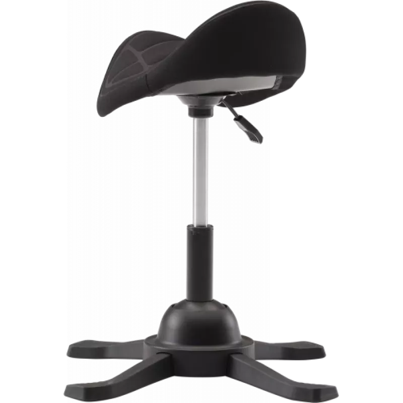 UP UP Toronto Ergonomic Balance Stool Black Fabric with Longer Gas Lift
