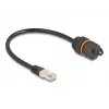 Network Cable DeLOCK 88146 RJ45 to RJ45 Cat.6A 0.25m Black