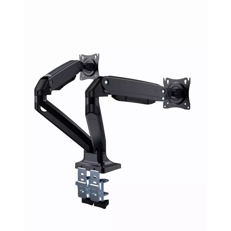 Monitor mount stand GEMBIRD MA-DA2-03 for up to 35 inch screens, clamp, VESA 75x75–100x100, 20 kg, black, dual-display