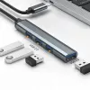 USB hub QOLTEC 53792, USB-C 3.1 to 4‑port (USB 3.0 x1, USB 2.0 x3)