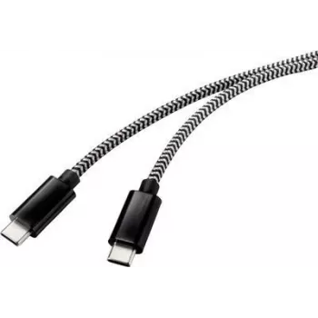 Renkforce USB 2.0 Connection Cable [1x USB 2.0 Plug C - 1x USB 2.0 Plug C] 3.00 m Black/White (RF-4598412)