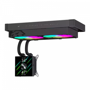 Gamemax CPU Liquid Cooler | GLACIER 240 LCD BK | Intel, AMD
