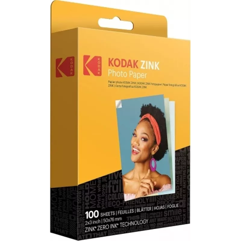 Kodak ZINK 2x3'' 50x76 mm 100 Sheets Photo Paper