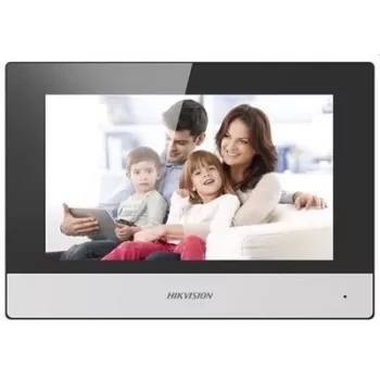 Video intercom Hikvision DS-KH6320-TE1, 7 inch capacitive touchscreen, PoE, 1024×600, MicroSD up to 32GB, Ethernet, Linux