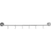 Kitchen rail Tesa LOXX Chrome 535×43×45 mm wall-mounted utensil rail