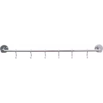 Kitchen rail Tesa LOXX Chrome 535×43×45 mm wall-mounted utensil rail