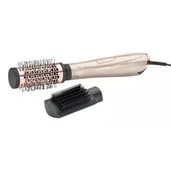 Straightening brush BABYLISS AS914PE — warm brush, 1000 W, 2.5 m cord, Ø 5 cm, 3 heat levels, Black/Rose Gold