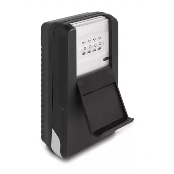 Key Cabinet DELOCK 20932 aluminium and plastic key organizer with combination lock, black