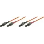 Tecline exertis Connect - Patch-Cable - ST multi-mode (M) to ST multi-mode (M) - 5 m - Fibre Optic - 50/125 micrometre - OM2 - orange (75805)