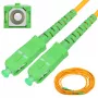 Fiber patchcord Extralink SC/APC–SC/APC singlemode G.652D 3 mm simplex, 1 m