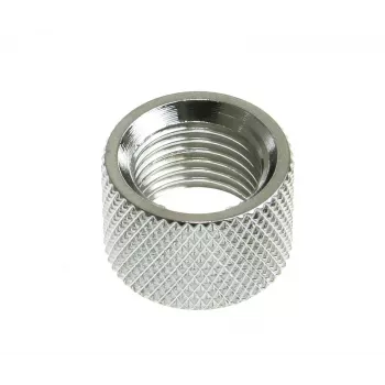 Multi adapter G1/4 inch female thread to G1/4 inch female thread, shiny silver