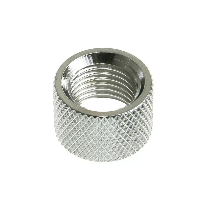 Multi adapter G1/4 inch female thread to G1/4 inch female thread, shiny silver